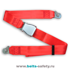 Авиационные ремни безопасности с карабинами красного цвета
